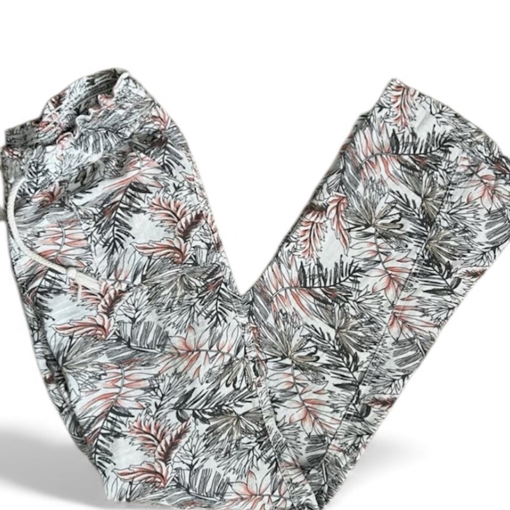 Cali 1850 LA Tropical Wide Leg Linen blend Pants